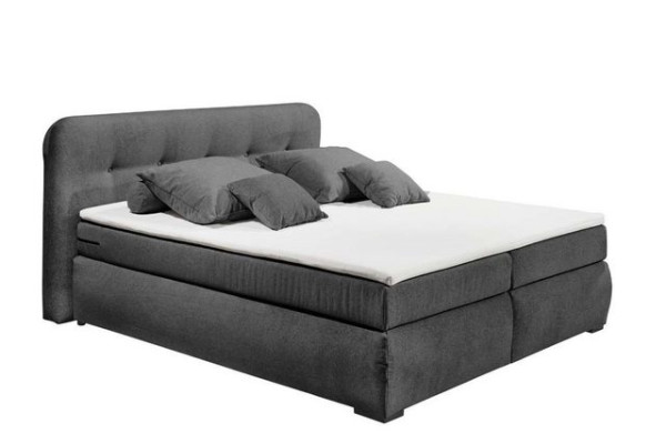 ED EXCITING DESIGN Boxspringliege (180 x 200 cm, La Palma), Grau