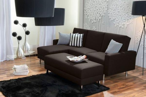 Max Winzer® Loungesofa Just Fashion Funktionssofa Flachgewebe schoko, 1 Stück, Made in Germany