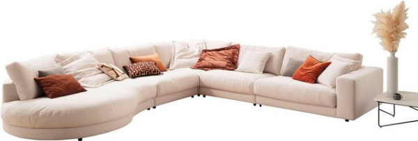 3C Candy Ecksofa Enisa II, incl. 3 Flatterkissen, wahlweise mit Flecken-Schutz-Bezug Easy care