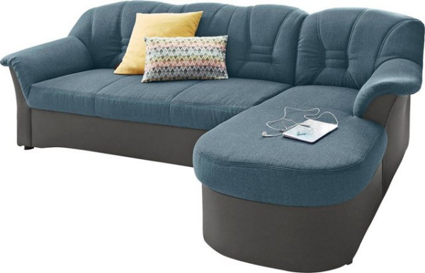 DOMO collection Ecksofa Elva, wahlweise mit Bettfunktion und Federkern