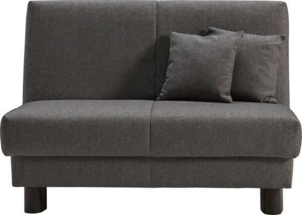 ell + ell Schlafsofa Enny, Liegefläche Breite 120 oder 140 cm, Liegehöhe 40 cm, Füße schwarz