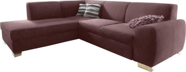 DOMO collection Ecksofa Ricardo, mit Ottomane, wahlweise mit Bettfunktion