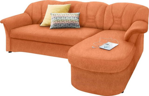 DOMO collection Ecksofa Elva, wahlweise mit Bettfunktion und Federkern