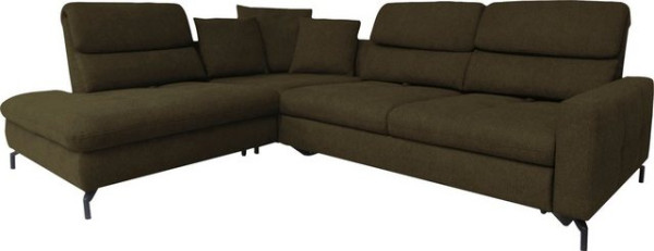 ADA trendline Ecksofa Louis, Breite 286 cm, Rückenlehnenverstellung, wahlweise mit Bettfunktion