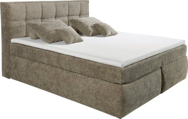 ED EXCITING DESIGN Boxspringbett Michigan, Duo-Matratze - mit Kokosmatte, Filzabdeckung