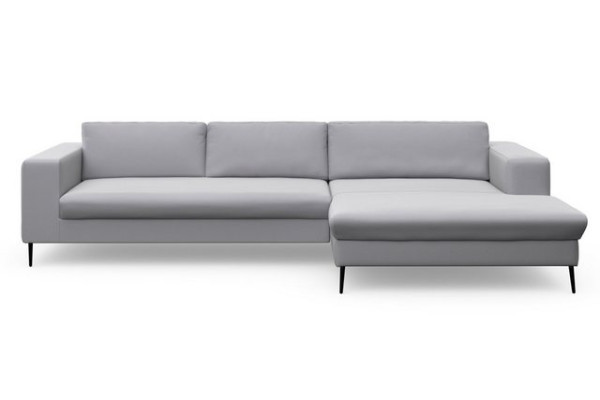 DOMO collection Ecksofa Modica, moderne Optik mit großzügiger Recamière, auch in Cord