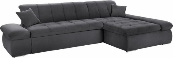 DOMO collection Ecksofa NMoric XXL, B/T/H: 300/172/80cm, Revamierenabschluss, wahlweise mit Bettfunk