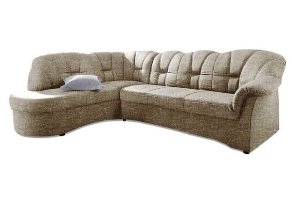 DOMO collection Ecksofa Papenburg, mit Ottomane, wahlweise mit Bettfunktion