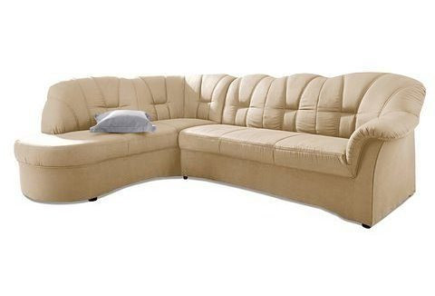 DOMO collection Ecksofa Papenburg, mit Ottomane, wahlweise mit Bettfunktion