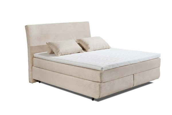 ED EXCITING DESIGN Boxspringliege (180 x 200 cm, Marbella), Beige