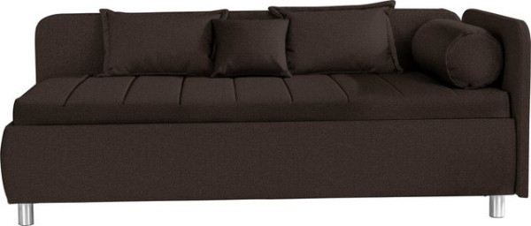 ADA trendline Schlafsofa Kiana, mit Bettkasten und Zierkissen, Liegefläche 90/200 cm oder 100/200 cm