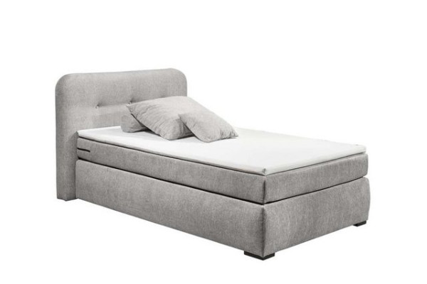 ED EXCITING DESIGN Boxspringliege (120 x 200 cm, La Palma), Grau