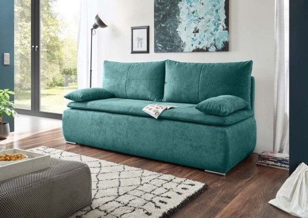 ED EXCITING DESIGN Schlafsofa, Jana Schlafsofa 208x95 cm Sofa Couch Schlafcouch Grün