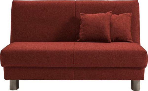 ell + ell Schlafsofa Enny, Liegefläche Breite 120 oder 140 cm, Liegehöhe 40 cm, Füße alufarben