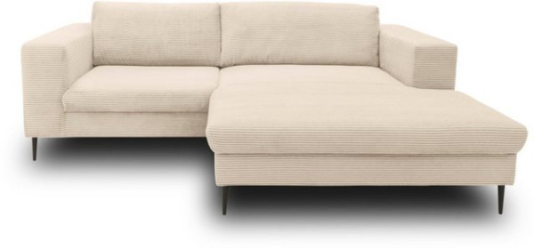 DOMO collection Ecksofa Modica, moderne Optik mit großzügiger Recamière, auch in Cord