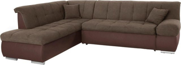 DOMO collection Ecksofa Mona, wahlweise mit Bett- und Armlehnfunktion