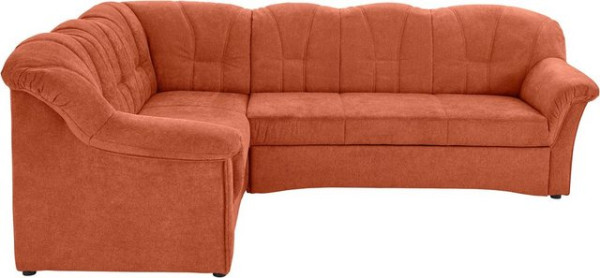 DOMO collection Ecksofa Papenburg B/T/H: 242/190/84 cm, wahlweise mit Bettfunktion, Langer Schenkel