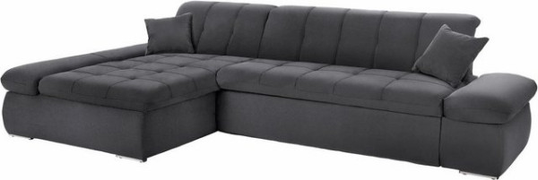 DOMO collection Ecksofa NMoric XXL, B/T/H: 300/172/80cm, Revamierenabschluss, wahlweise mit Bettfunk