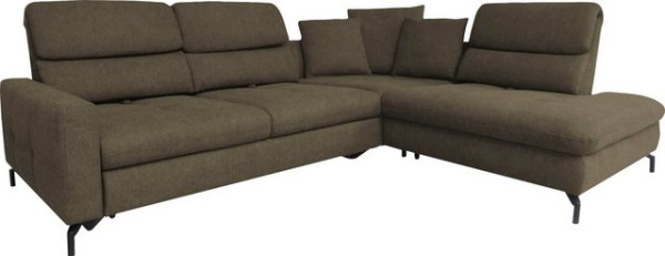 ADA trendline Ecksofa Louis, Breite 286 cm, Rückenlehnenverstellung, wahlweise mit Bettfunktion