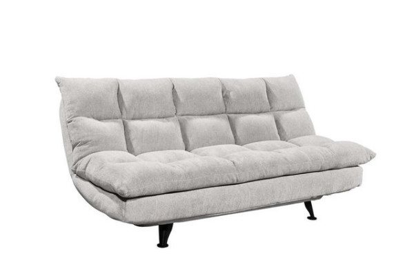 ED EXCITING DESIGN Schlafsofa, Manila Schlafsofa Schlafcouch Polstergarnitur 216x146 cm Silber