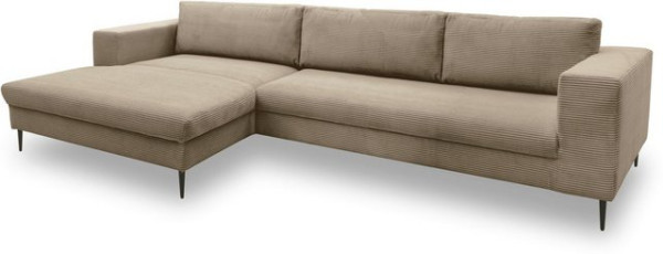 DOMO collection Ecksofa Modica, moderne Optik mit großzügiger Recamière, auch in Cord