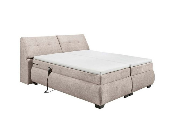 ED EXCITING DESIGN Boxspringliege (180 x 200 cm, Cincinnati), Beige