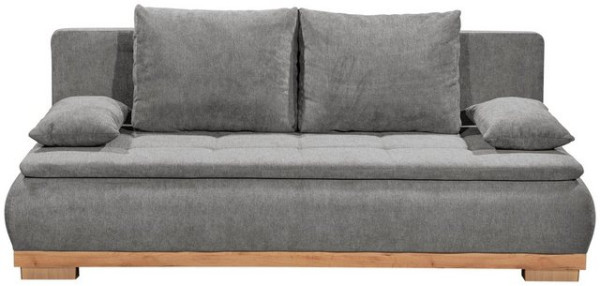 ED EXCITING DESIGN Schlafsofa Mila, mit Bettfunktion und Bettkasten, sowie Rücken- und Armlehnkissen