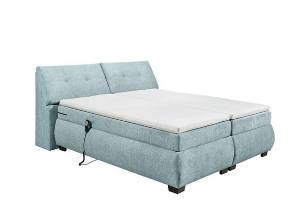 ED EXCITING DESIGN Boxspringliege (180 x 200 cm, Cincinnati), Blau