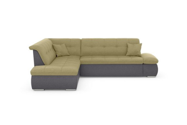 DOMO collection Ecksofa Moric, wahlweise mit Bettfunktion und Armlehnenverstellung