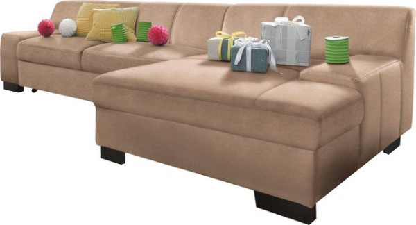 DOMO collection Ecksofa Norma, wahlweise mit Bettfunktion