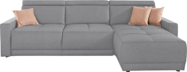 DOMO collection Ecksofa Ava, mit Recamiere, Federkern wahlweise mit Kopfteilverstellungen