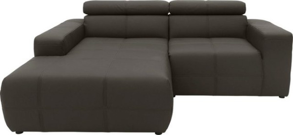 DOMO collection Ecksofa Brandon kleine Ausführung B/T/H: 214/100/80 cm, Mit Kopfteilverstellung, auc