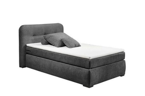 ED EXCITING DESIGN Boxspringliege (120 x 200 cm, La Palma), Grau