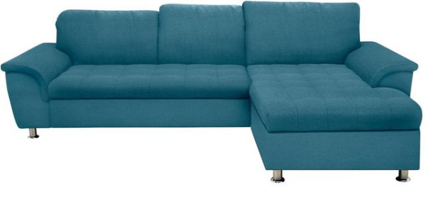 DOMO collection Ecksofa Franzi Steppung im Sitzbereich B7T/H: 278/162/80 cm, Schlafsofa, wahlweise m