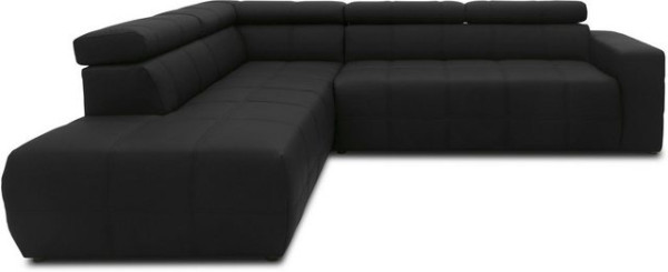 DOMO collection Ecksofa Brandon, inklusive Kopfteilverstellung, wahlweise mit Sitztiefenverstellung