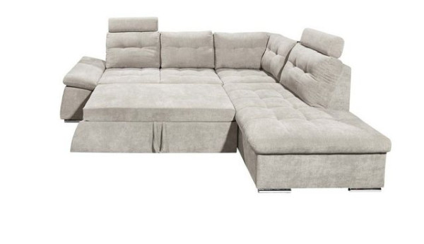 ED EXCITING DESIGN Ecksofa, Nalo Ecksofa 260x219 cm Couch Eckcouch Sofa Anthrazit