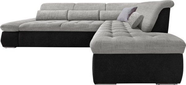 DOMO collection Ecksofa Aldo, mit Ottomane, wahlweise mit Bettfunktion