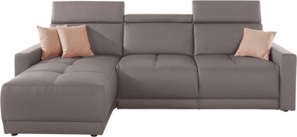 DOMO collection Ecksofa Ava, mit Recamiere, Federkern wahlweise mit Kopfteilverstellungen