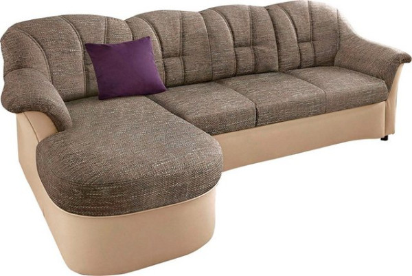 DOMO collection Ecksofa Flores Schlafsofa, B/T/H: 233/142/86 cm