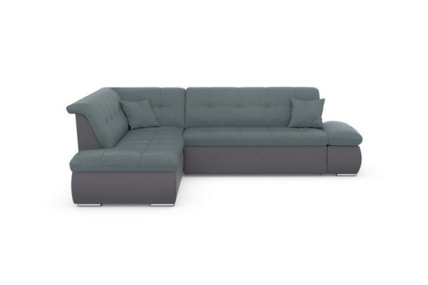 DOMO collection Ecksofa Moric, wahlweise mit Bettfunktion und Armlehnenverstellung