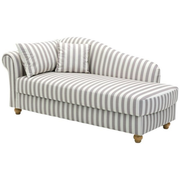 Max Winzer® Sofa Evelyn, Recamiere Armlehne links gestreift