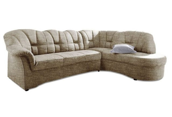 DOMO collection Ecksofa Papenburg, mit Ottomane, wahlweise mit Bettfunktion