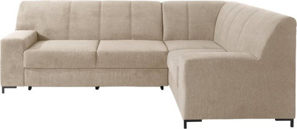 DOMO collection Ecksofa Ledas, mit extrabreiten Armteilen, wahlweise mit Bettfunktion