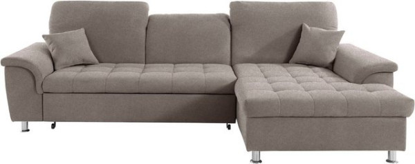 DOMO collection Ecksofa Franzi, wahlweise mit Kopfteilverstellung (dann Tiefe: 170 cm)