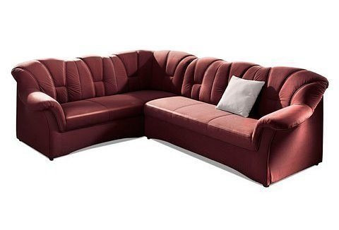 DOMO collection Ecksofa Papenburg B/T/H: 242/190/84 cm, wahlweise mit Bettfunktion, Langer Schenkel