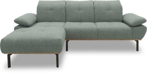 DOMO collection Ecksofa 100010, wahlweise mit Kranz