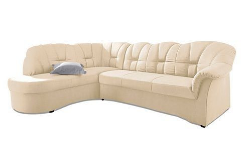 DOMO collection Ecksofa Papenburg, mit Ottomane, wahlweise mit Bettfunktion