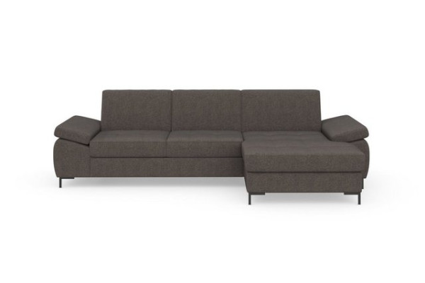 DOMO collection Ecksofa Capelo, mit Armteilverstellung, wahlweise mit Bettfunktion, Federkern