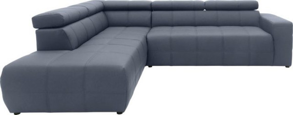 DOMO collection Ecksofa Brandon, inklusive Kopfteilverstellung, wahlweise mit Sitztiefenverstellung