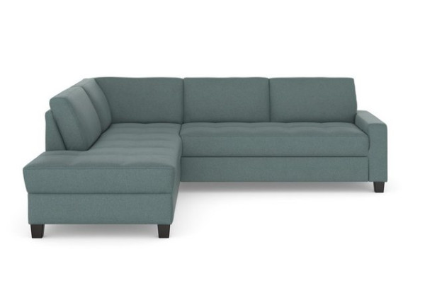 DOMO collection Ecksofa Florentina, wahlweise mit Bettfunktion, mit Kontrastnaht